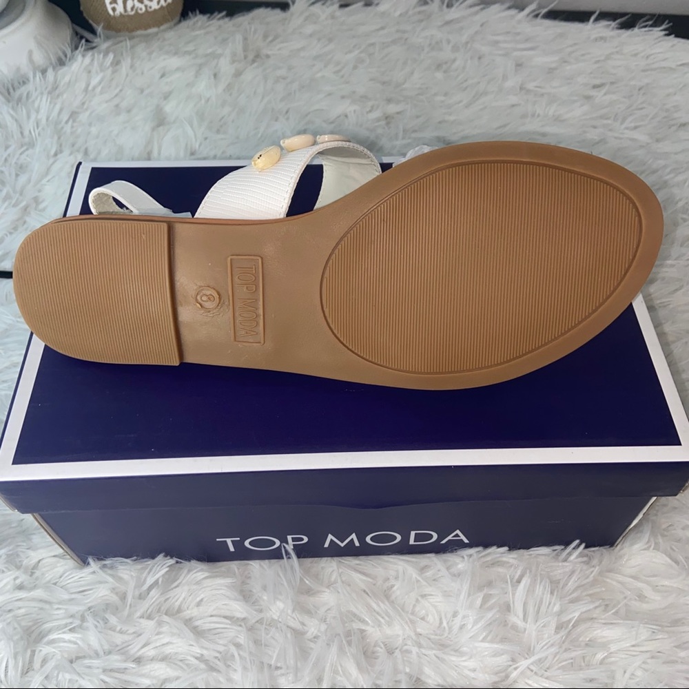 ✨🐚 Top Moda White Shell Sandals 🐚✨ - Picture 6 of 7